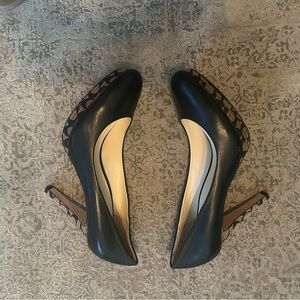 Elegant Black High Heels Black Coach Shoes Size 11